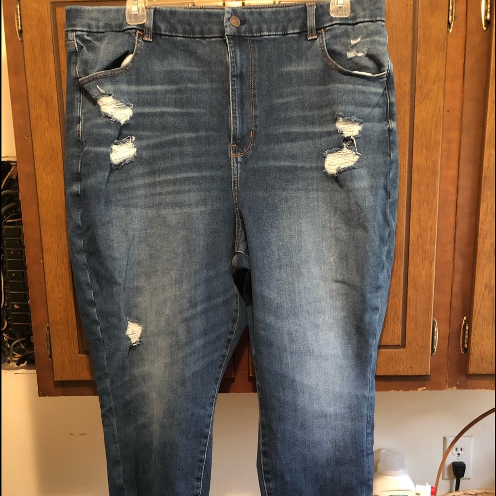American Eagle Plus size blue Jean jeggings- Size 22 Long